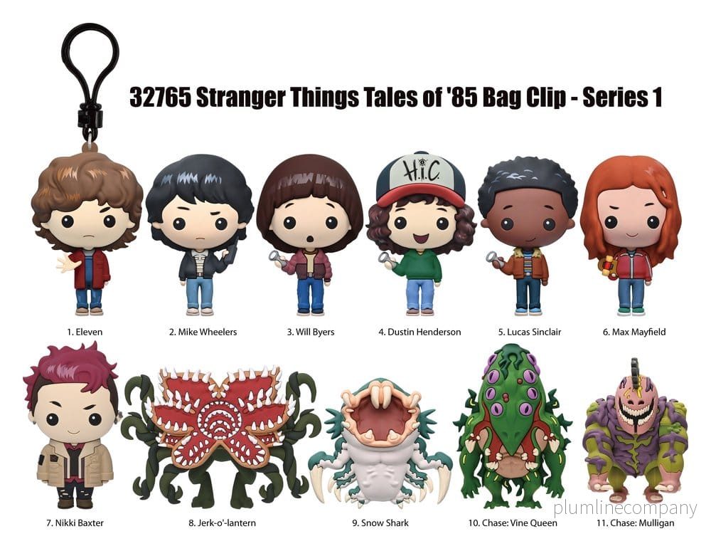 Stranger Things Tales of '85 3D PVC Förvaringsclips Serie 1 Display (24) - Bild 2