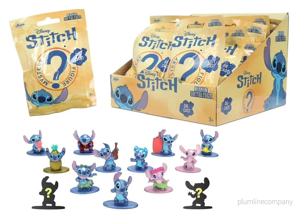 Lilo & Stitch Nanofigs Mini Figurer Stitch Blind Box-Display (24 stycken)