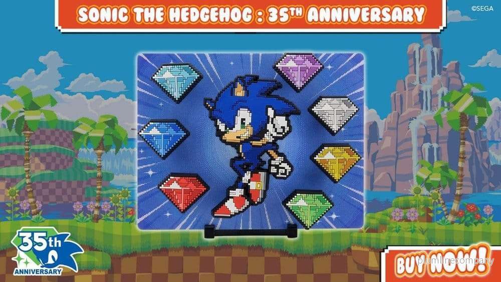 Sonic The Hedgehog FiGGYZ Magnet-samlarfigur Modern Sonic 35th Anniversary 9 cm - Bild 2
