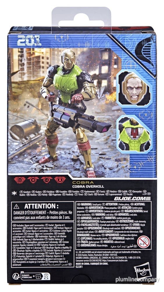 G.I. Joe Classified Series Action Figur #201 Cobra Overkill 15 cm - Bild 3