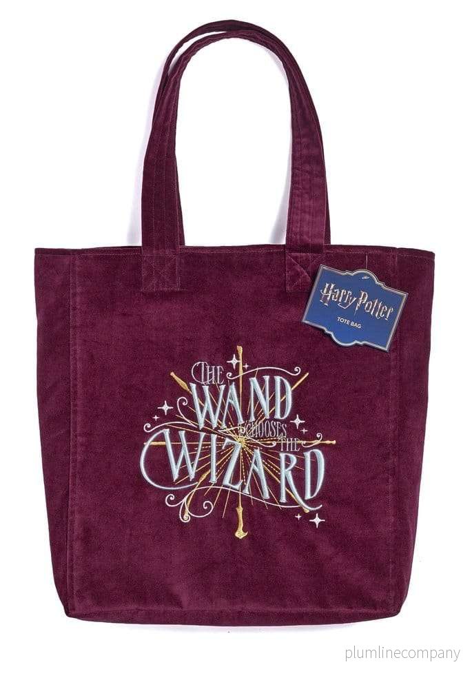 Harry Potter Tote Bag The Wand Chooses The Wizard Velvet - Bild 2