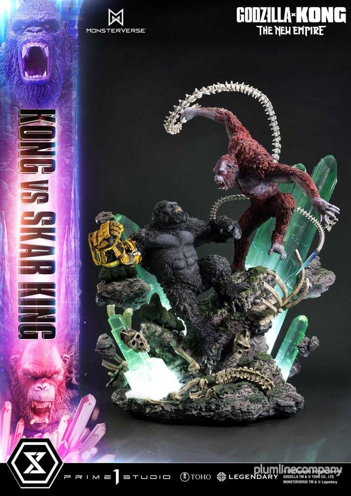 Godzilla x Kong: The New Empire Ultimate Diorama Masterline Series staty Kong vs Skar King 104 cm