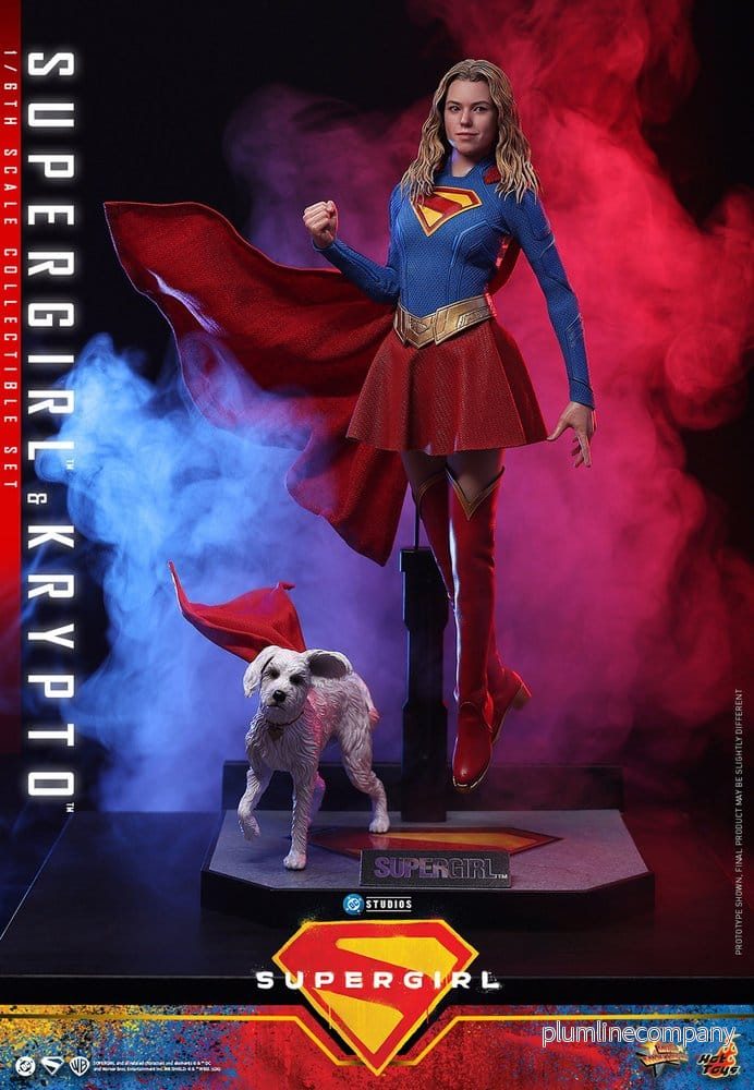 DC Comics Filmmästare Actionfigur Set Supergirl och Krypto 28 cm - Bild 2