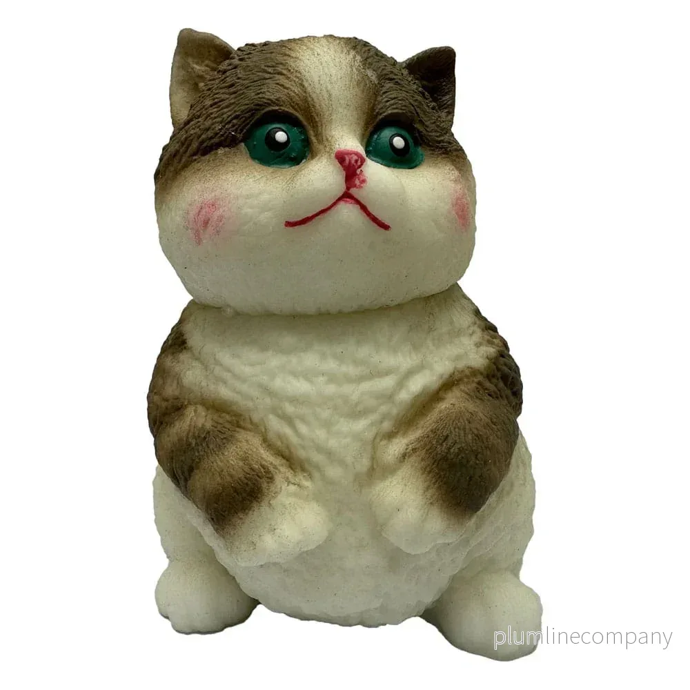 Fun Maker Squishy Fidget Toy Mörkbrun Katt 11 cm Fun Maker Squishy Fidget Toy Mörkbrun Katt 11 cm
