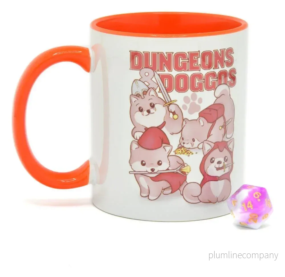 Glassstaff Gåvoset Mug & Tärning D20 Dungeons & Doggos - Bild 2
