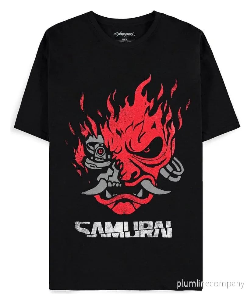 Cyberpunk 2077 T-shirt Samurai Bandmerch Cyberpunk 2077 T-shirt Samurai Bandmerch