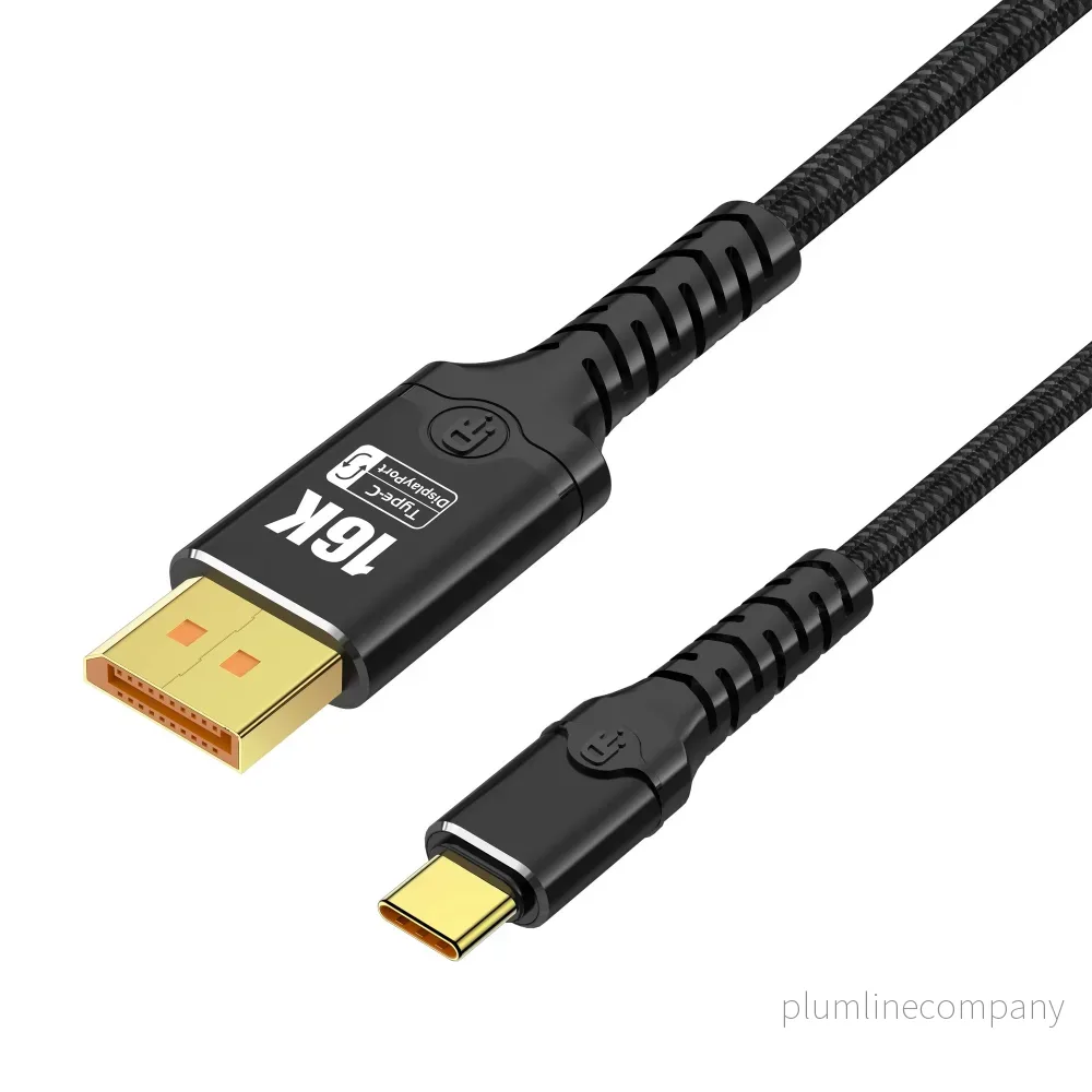 NÖRDIC 3m bidirektionell USB-C till DisplayPort 2.1 kabel 16K60Hz 8K240Hz/120Hz 4K240/165/144/60 HDR HDCP2.3 NÖRDIC 3m bidirektionell USB-C till DisplayPort 2.1 kabel 16K60Hz 8K240Hz/120Hz 4K240/165/144/60 HDR HDCP2.3