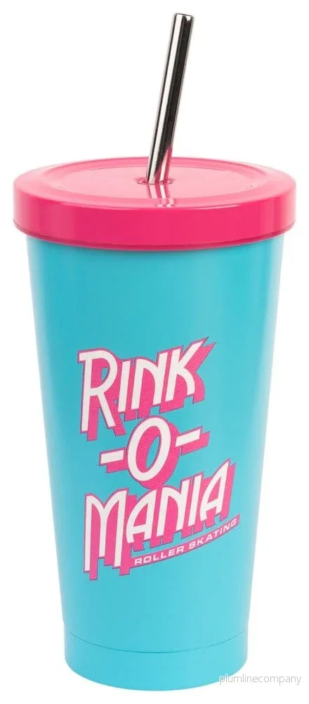 Stranger Things Tumbler med Sugrör Rink-O-Mania 550 ml Stranger Things Tumbler med Sugrör Rink-O-Mania 550 ml