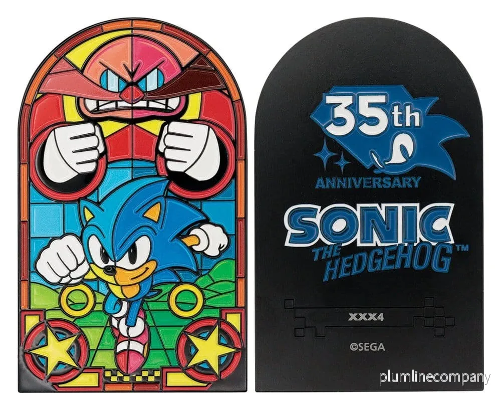 Sonic The Hedgehog Silverstång i Stil av Kyrkfönster 60 cm - Bild 3