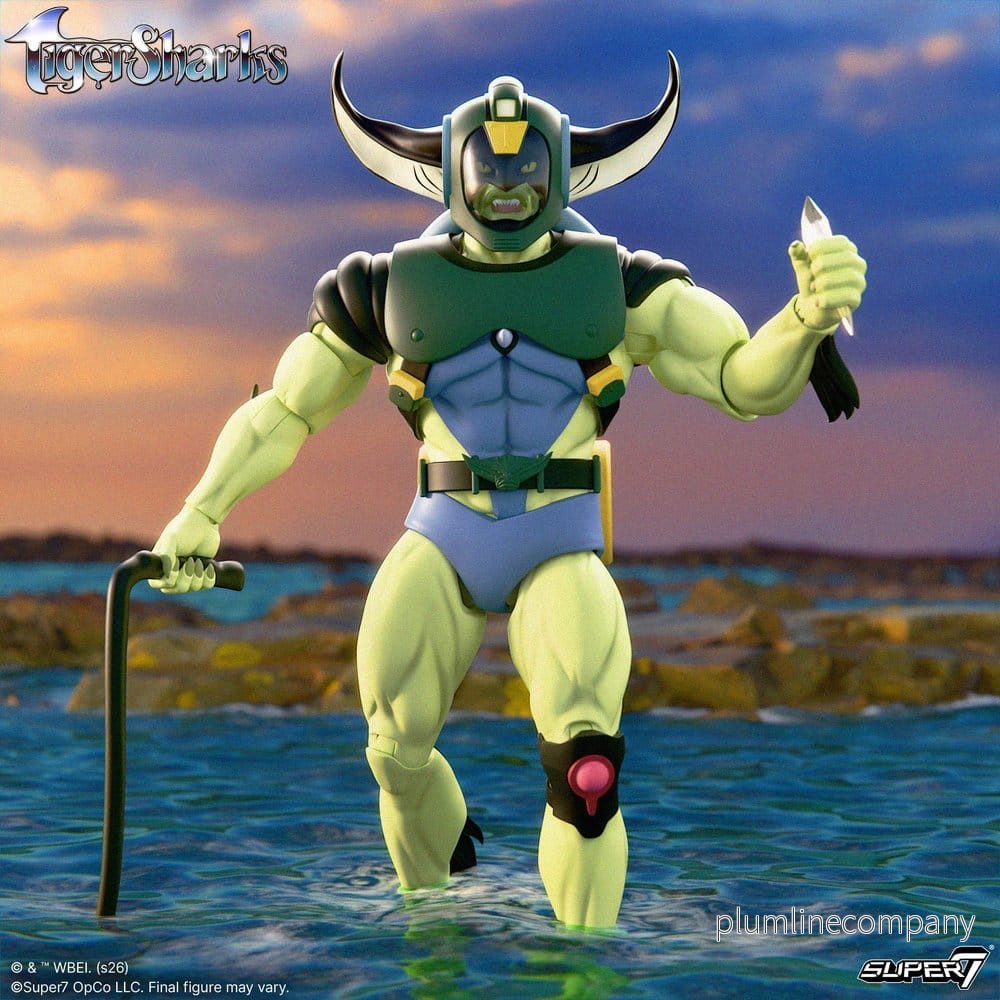 TigerSharks Ultimates Wave 01 Action Figur T-Ray 18 cm - Bild 3