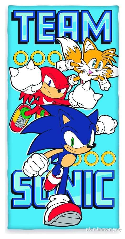 Sonic Strandhandduk Team Sonic 70 x 140 cm Sonic Strandhandduk Team Sonic 70 x 140 cm