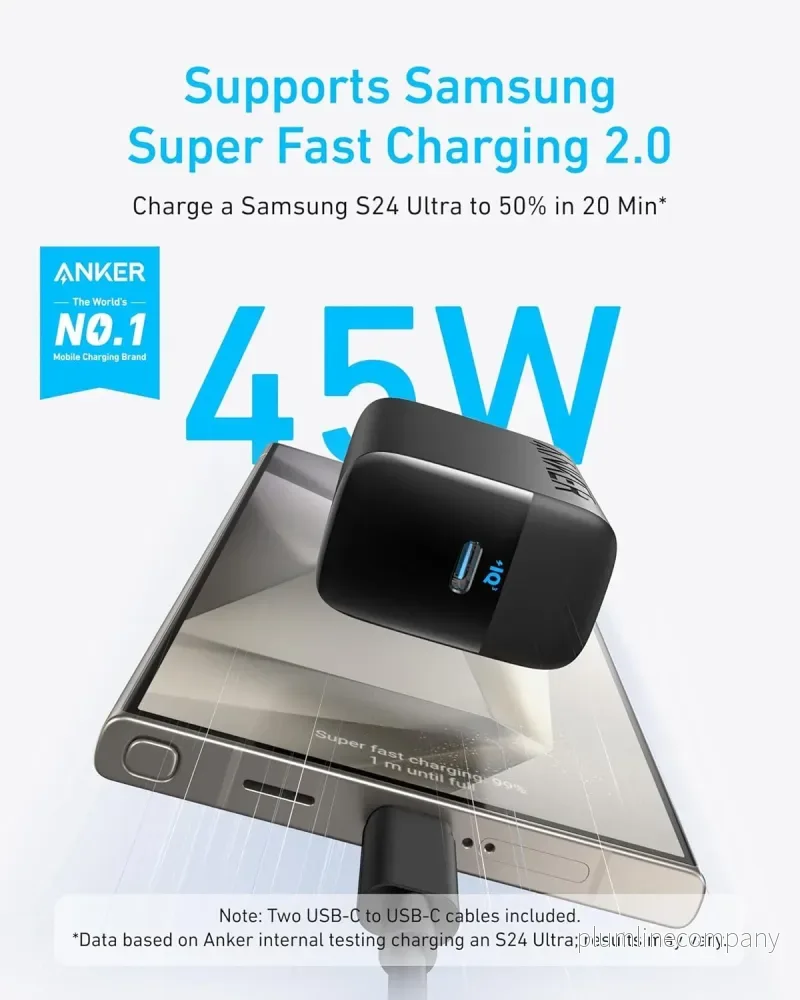 Anker 45W USB-C-laddare med PPS-snabbladdning för iPad och andra USB-C-enheter - Bild 2