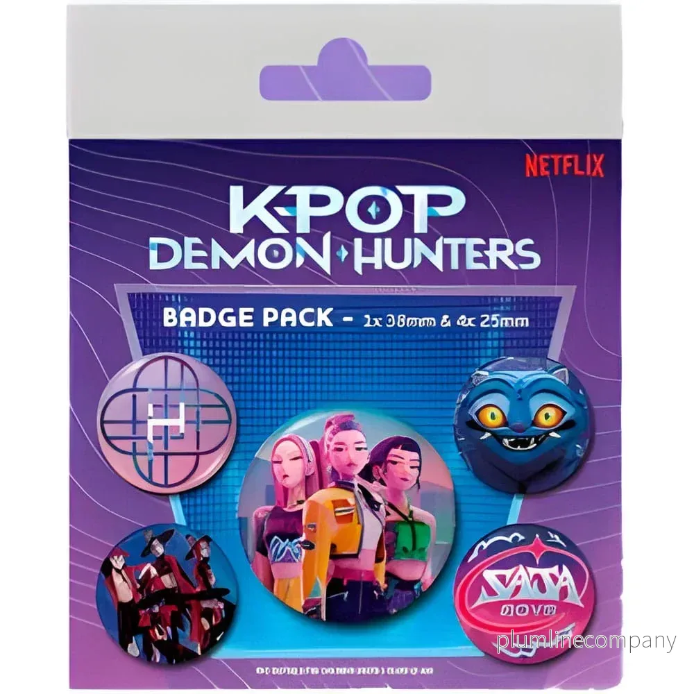 KPop Demon Hunters Pin-Back Buttons 5-Pack - Bild 2