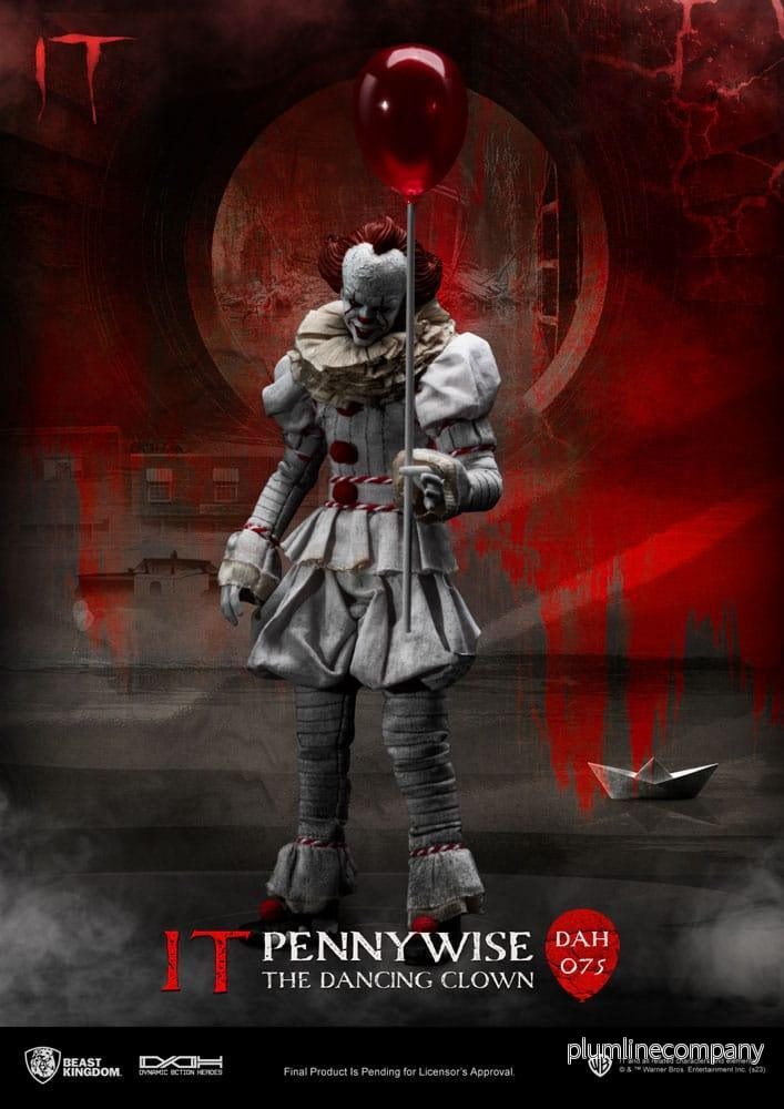 Stephen Kings It Dynamic 8ction Heroes Action Figur 1/9 Pennywise 21 cm Stephen Kings It Dynamic 8ction Heroes Action Figur 1/9 Pennywise 21 cm