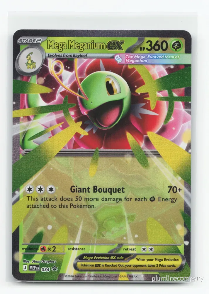 Mega Meganium ex 034 – Mega Evolution Black Star Promos Mega Meganium ex 034 – Mega Evolution Black Star Promos