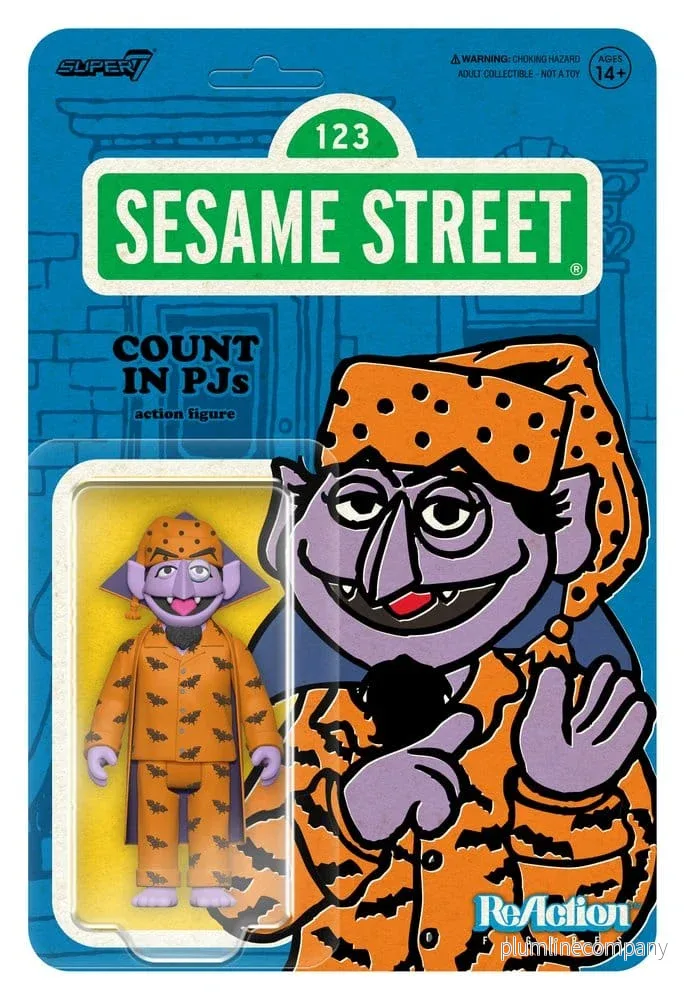 Sesame Street ReAction Action Figur Wave 06 Count Von Count (PJs) 10 cm - Bild 3