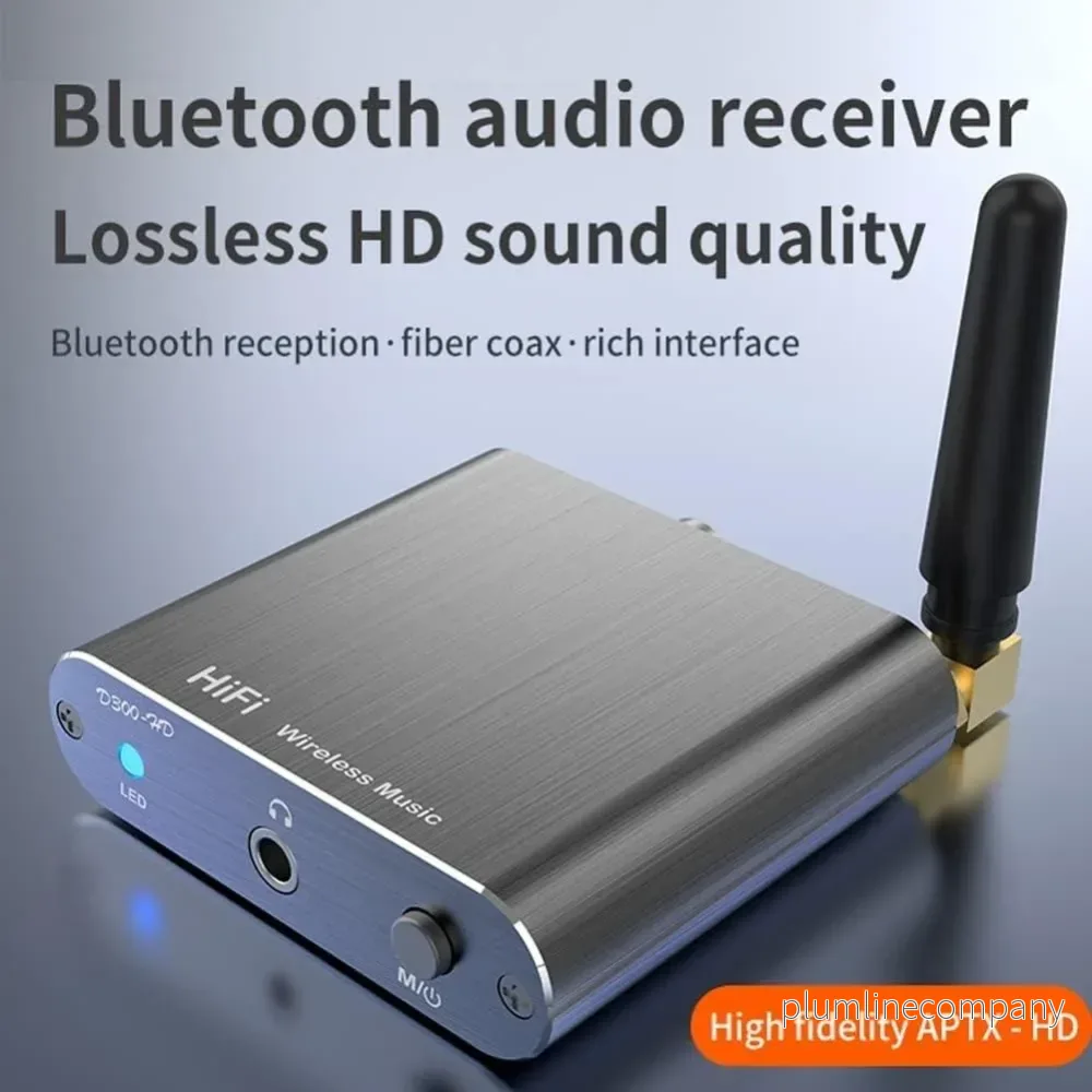 NÖRDIC Bluetooth 5.2 Mottagare, HiFi AUX Optisk Koaxial Utgång, Trådlös Ljudadapter för Hemmastereo, Hörlurar och Högtalare - Bild 2