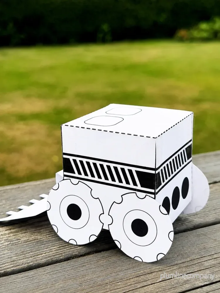 Vik din egen traktor – 3D-pyssel i papper - Bild 2