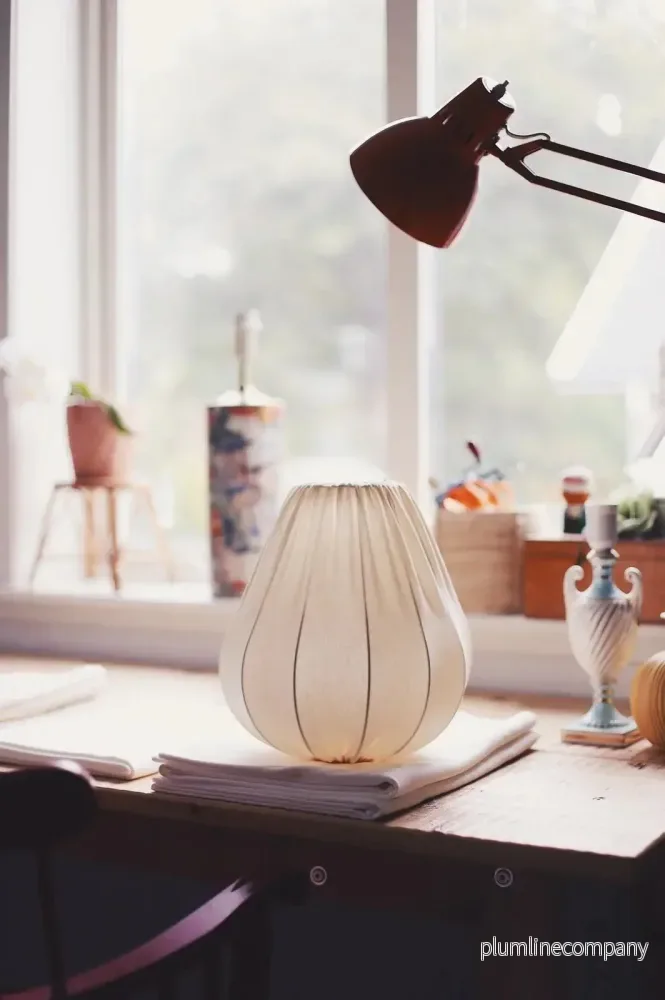 Droppe lampskärm 26 cm till bordslampa Sand - Bild 2