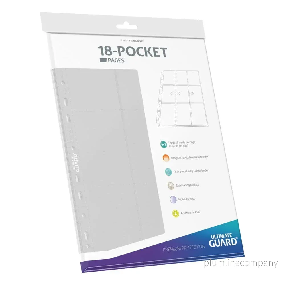 Ultimate Guard 18-Pocket Pages Side-Loading - Vit (10 st) - Bild 3