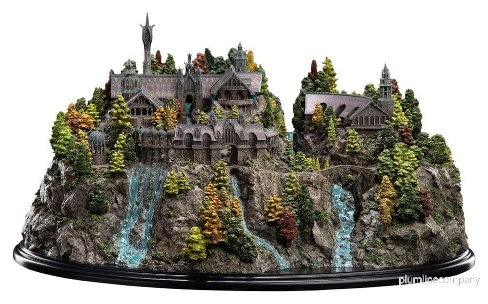 The Lord of the Rings miniatyrmiljö Rivendell 28 cm The Lord of the Rings miniatyrmiljö Rivendell 28 cm
