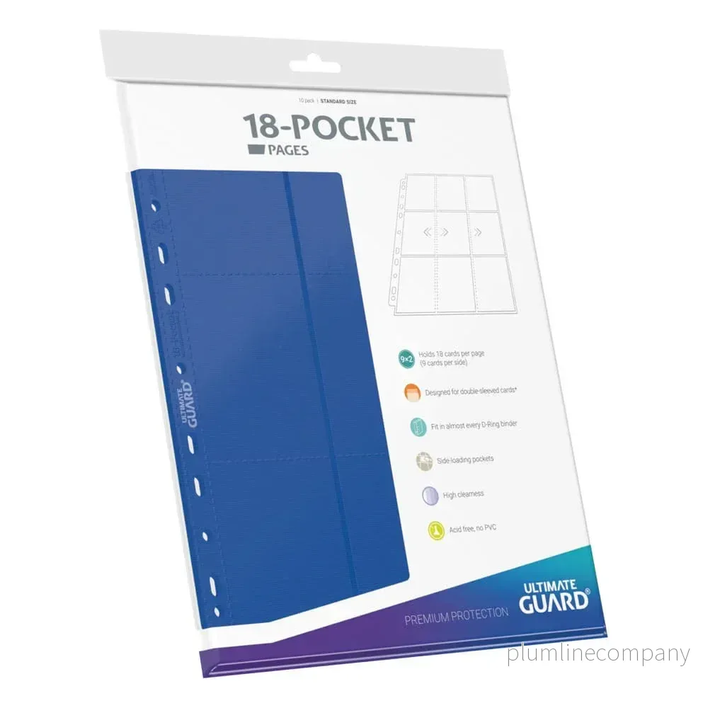 Ultimate Guard 18-Pocket Pages Side-Loading - Blå - Bild 3