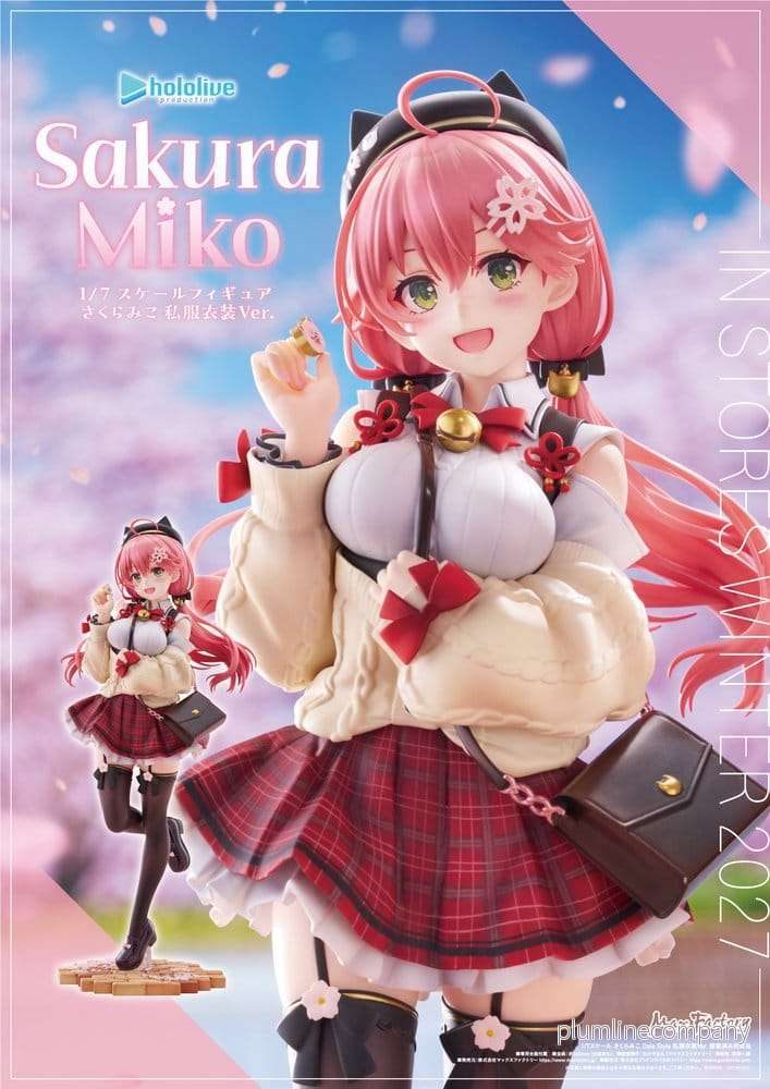 Hololive Production PVC-figur 1/7 Sakura Miko: Date Style - Casual Outfit Ver. 24 cm - Bild 2