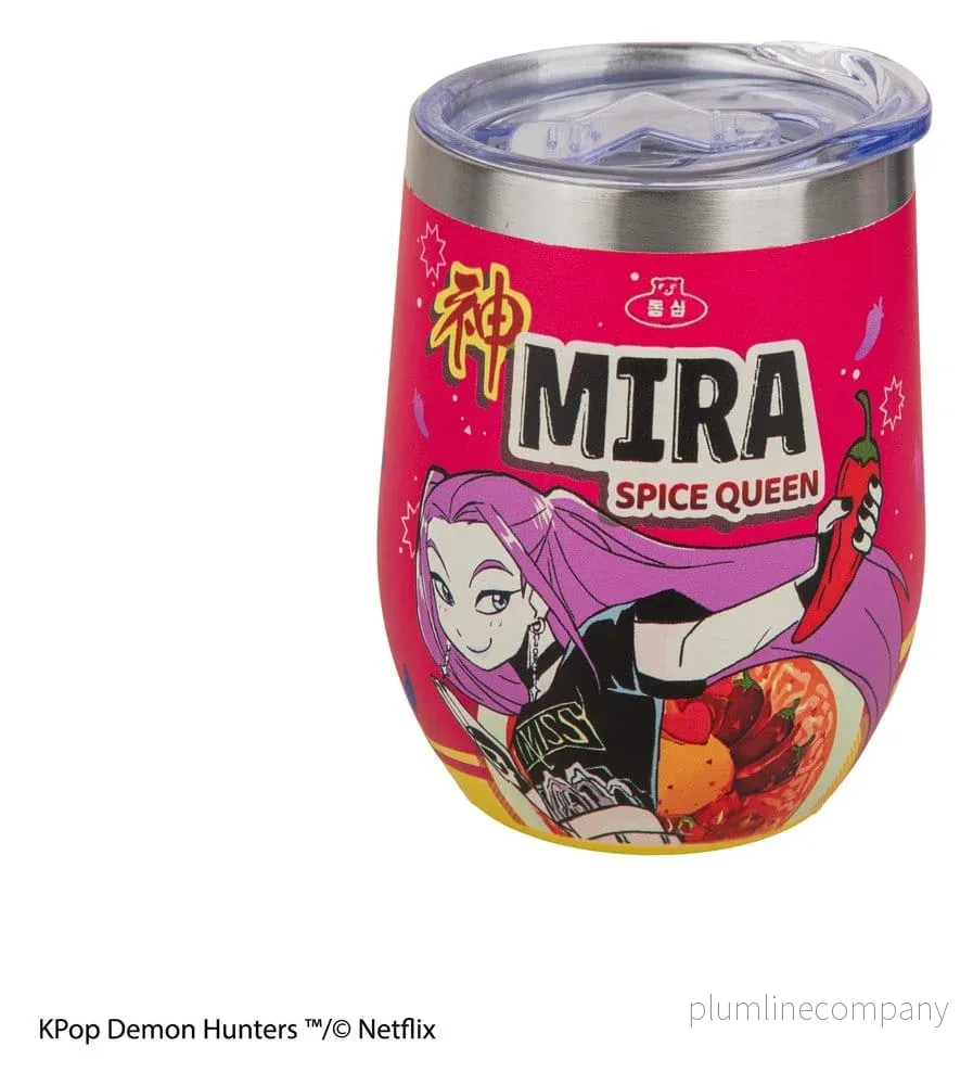 KPop Demon Hunters Resemugg Mira Spice Queen i Rostfritt Stål med Plastlock 350 ml - Bild 2