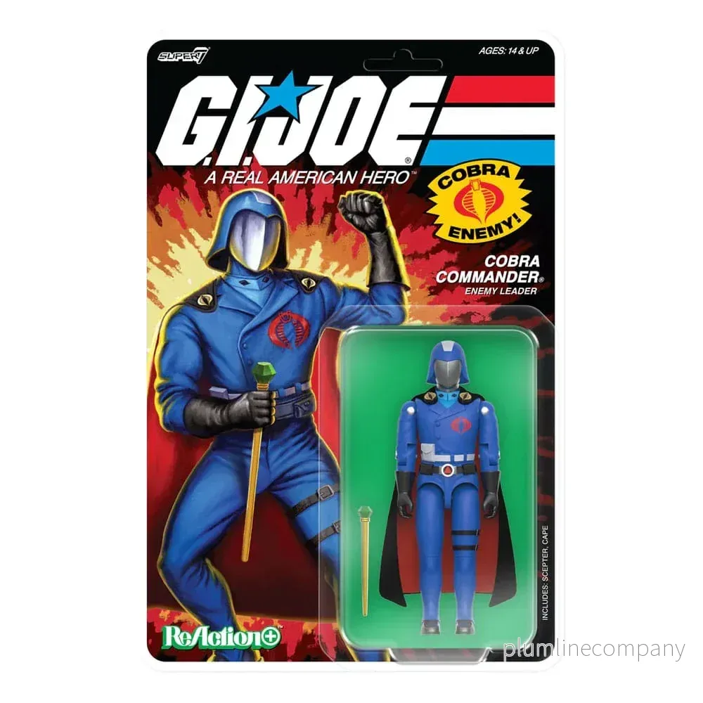 GI Joe ReAction+ Actionfigur Våg 06 Cobra Commander (Film, Svart Kappa) 10 cm - Bild 3