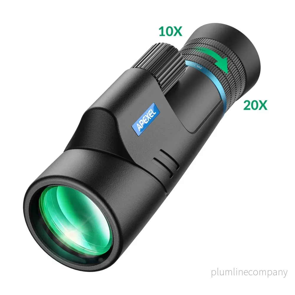 Apexel HD Monokikare 10–20×50 HD Zoom, BAK4/FMC, vattentålig och lätt med svagt mörkerseende för vandring, fågelskådning, camping och djurobservation Apexel HD Monokikare 10–20×50 HD Zoom, BAK4/FMC, vattentålig och lätt med svagt mörkerseende för vandring, fågelskådning, camping och djurobservation