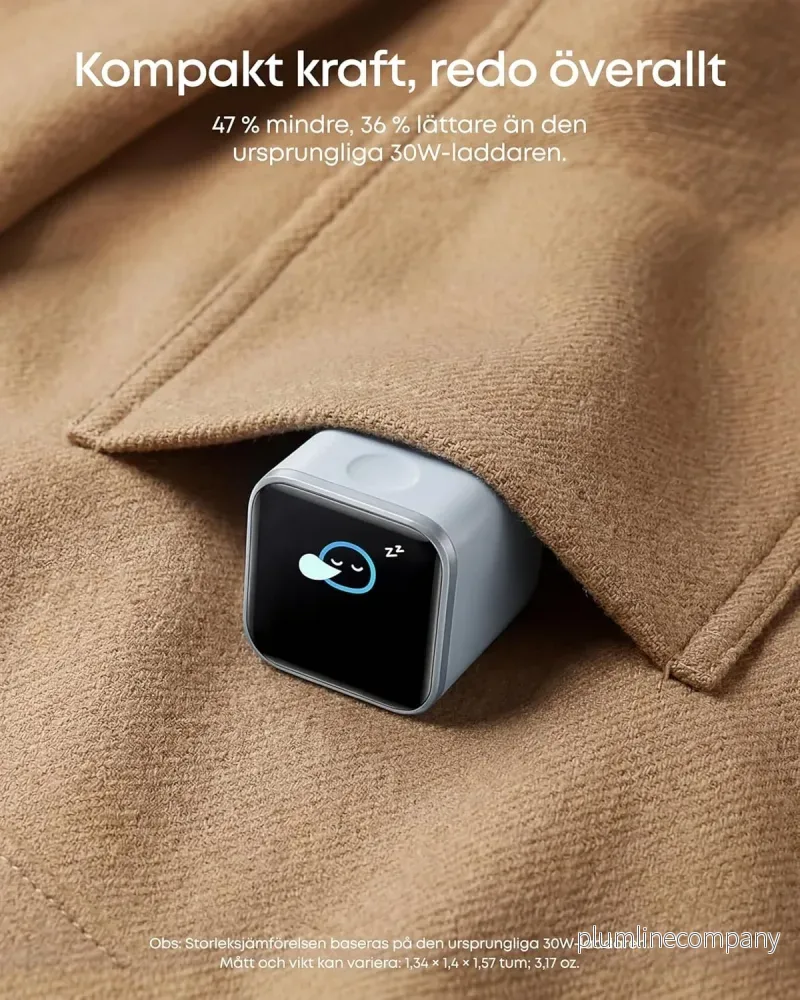 Anker Nano 45W Smart Display USB-C-laddare 45W, vit - Bild 3