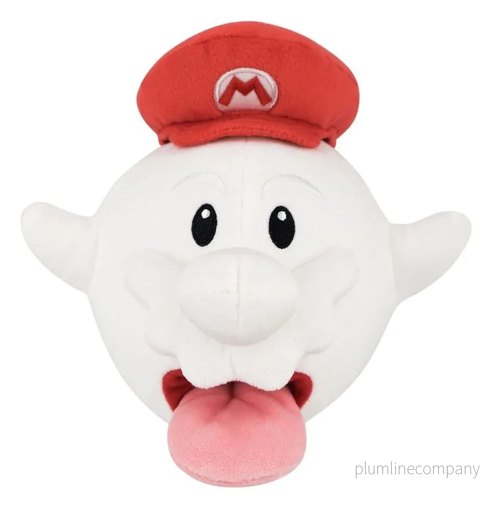 Super Mario gosedjur Boo Mario cirka 21 cm högt