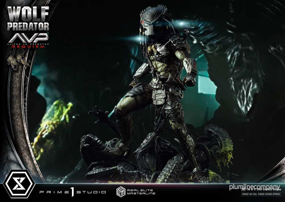 Alien vs. Predator Real Elite Masterline Series Staty 1/3 Requiem Wolf Predator 95 cm - Bild 3