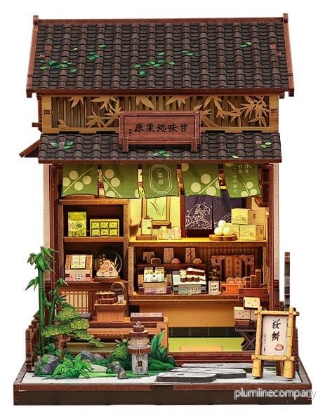 Miniatyrhusmodellkit Kanmi-dokoro Kurihara 19 x 15 cm Miniatyrhusmodellkit Kanmi-dokoro Kurihara 19 x 15 cm