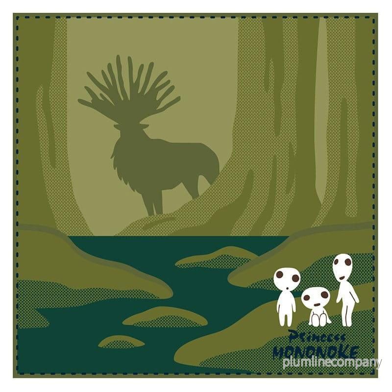 Studio Ghibli Mini Handduk – Princess Mononoke, Skuggan av Gudomlig Hjort 25 x 25 cm Studio Ghibli Mini Handduk – Princess Mononoke, Skuggan av Gudomlig Hjort 25 x 25 cm
