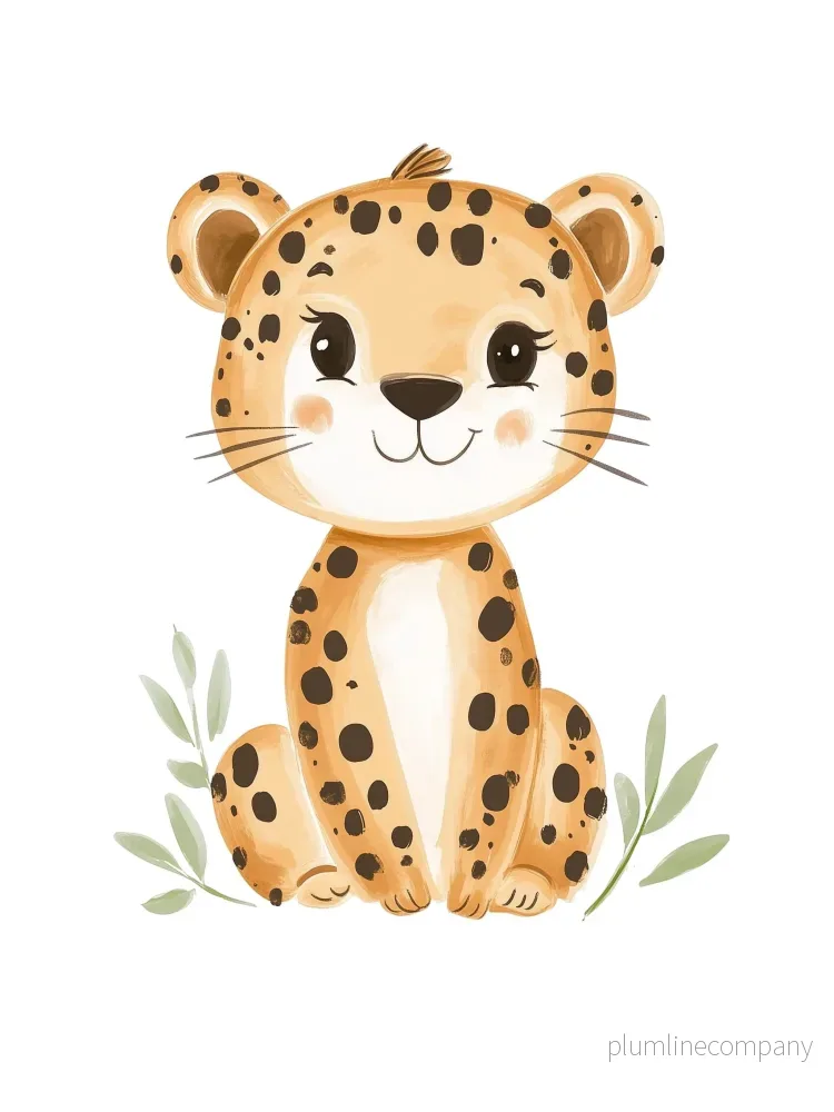 Baby Leopard Jungle Poster Baby Leopard Jungle Poster