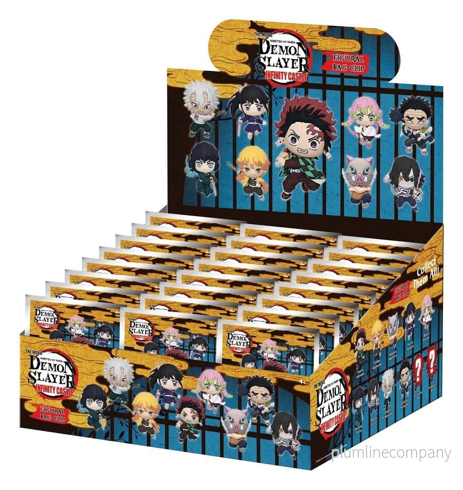 Demon Slayer 3D Foam Bag Clips Infinity Castle Serie 1 Display (24) Demon Slayer 3D Foam Bag Clips Infinity Castle Serie 1 Display (24)
