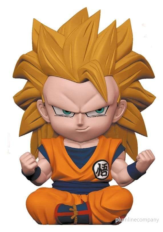 Dragon Ball: Sparbössa Son Goku Super Saiyan 3, 15 cm Dragon Ball: Sparbössa Son Goku Super Saiyan 3, 15 cm