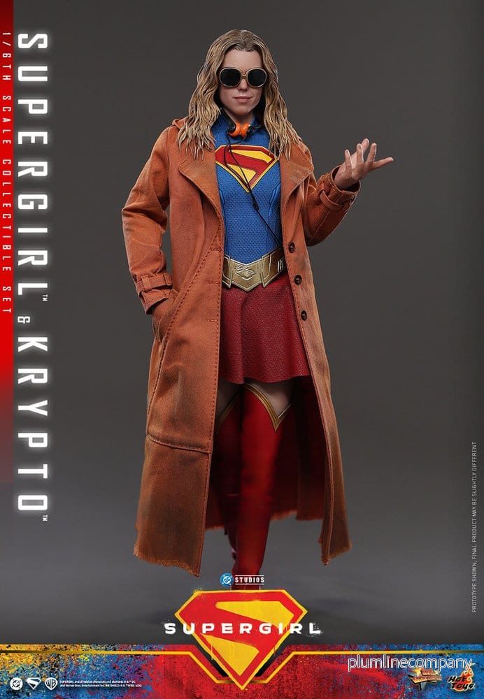 DC Comics Filmmästare Actionfigur Set Supergirl och Krypto 28 cm - Bild 3
