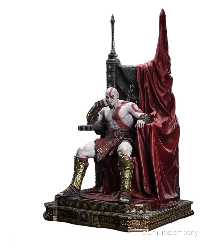 Throne Legacy God of War Series-statue 1/3 Ragnarok Young Thyself Kratos 91 cm Throne Legacy God of War Series-statue 1/3 Ragnarok Young Thyself Kratos 91 cm