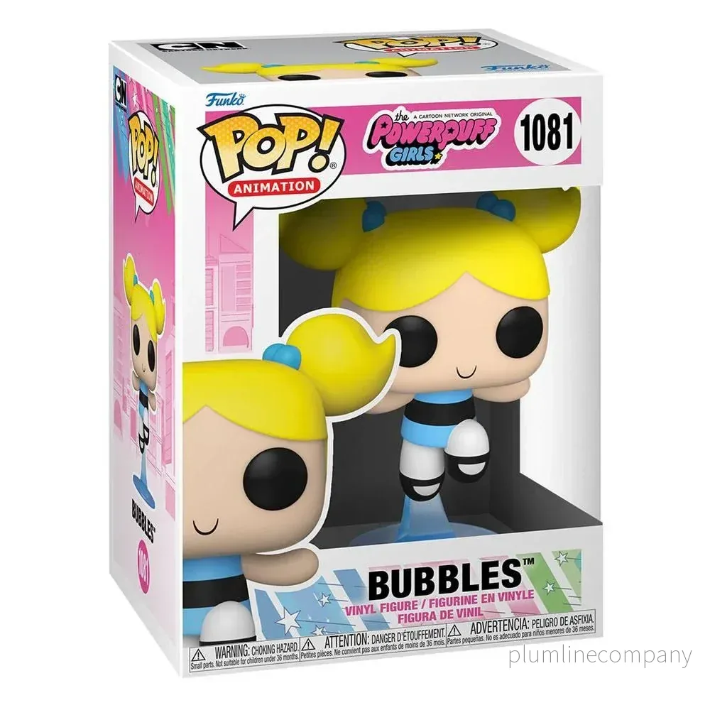 Powerpuff Girls POP! Animation Figur Bubbles 9 cm - Rolig och Samlarvänlig - Bild 3
