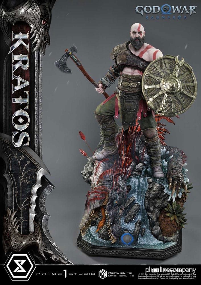 God of War: Ragnarok Real Elite Masterline Series-statyn 1/3 Kratos Ultimate Version 95 cm God of War: Ragnarok Real Elite Masterline Series-statyn 1/3 Kratos Ultimate Version 95 cm