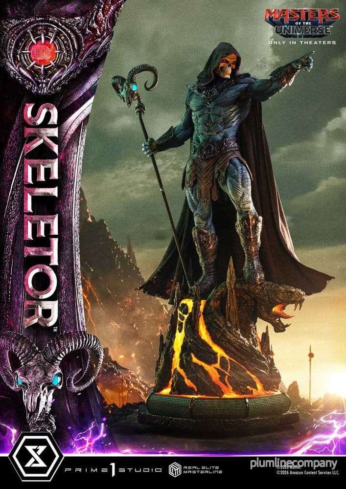 Masters of the Universe (2026 Film) Real Elite Masterline Series Staty 1/3 Skeletor 95 cm - Bild 3