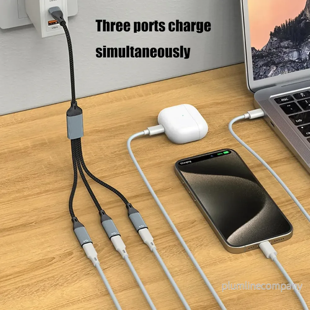 NÖRDIC USB-C Hubb USB-C till 3xUSB-C - Bild 2