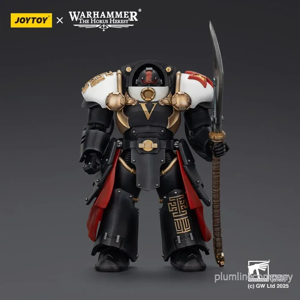 Warhammer The Horus Heresy Action Figur White Scars Ebon Keshig Terminator 1 med Power Glaive 13 cm - Bild 3