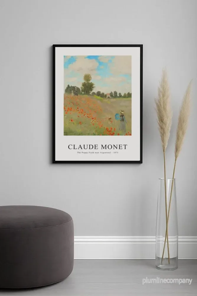 The Poppy Field near Argenteuil 1873 Poster - Bild 2