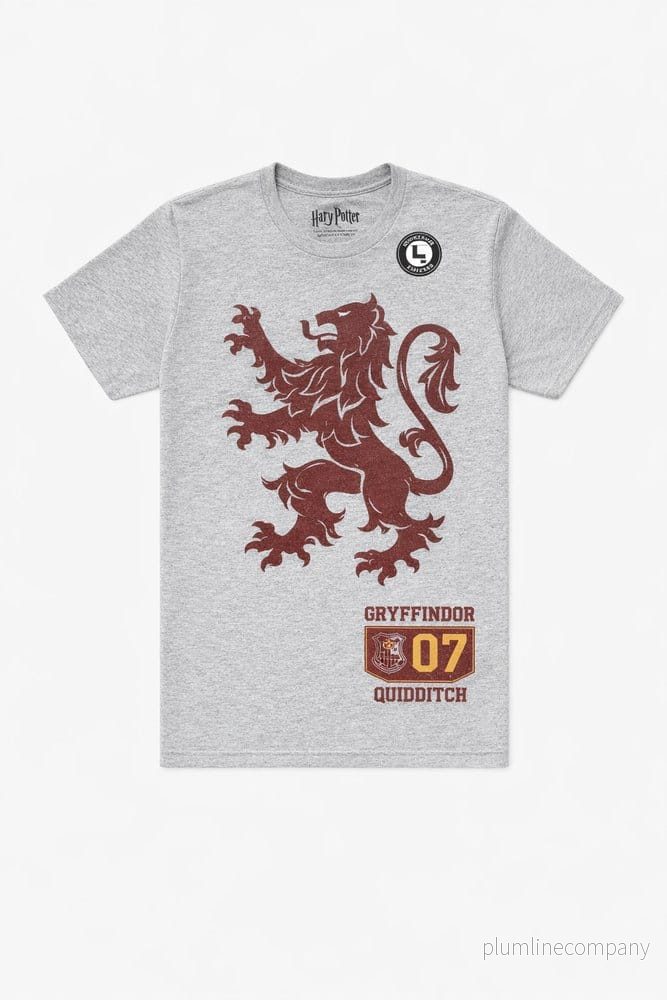 Harry Potter T-shirt Gryffindor 07 Quidditch Lejonemblem