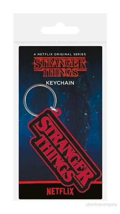 Stranger Things Gumminyckelring med Logotyp – 6 cm Stranger Things Gumminyckelring med Logotyp – 6 cm