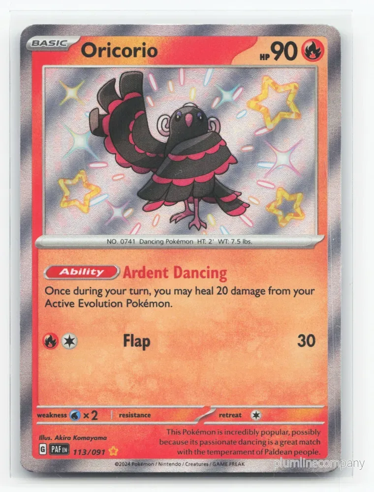 Oricorio 113/091 – Paldean Fates Oricorio 113/091 – Paldean Fates