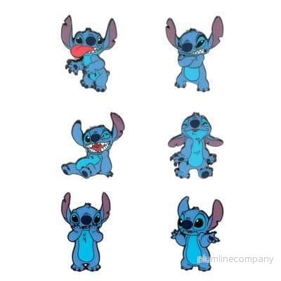 Disney Loungefly Emaljpins Stitch Roliga Ansikten Display (12) Disney Loungefly Emaljpins Stitch Roliga Ansikten Display (12)